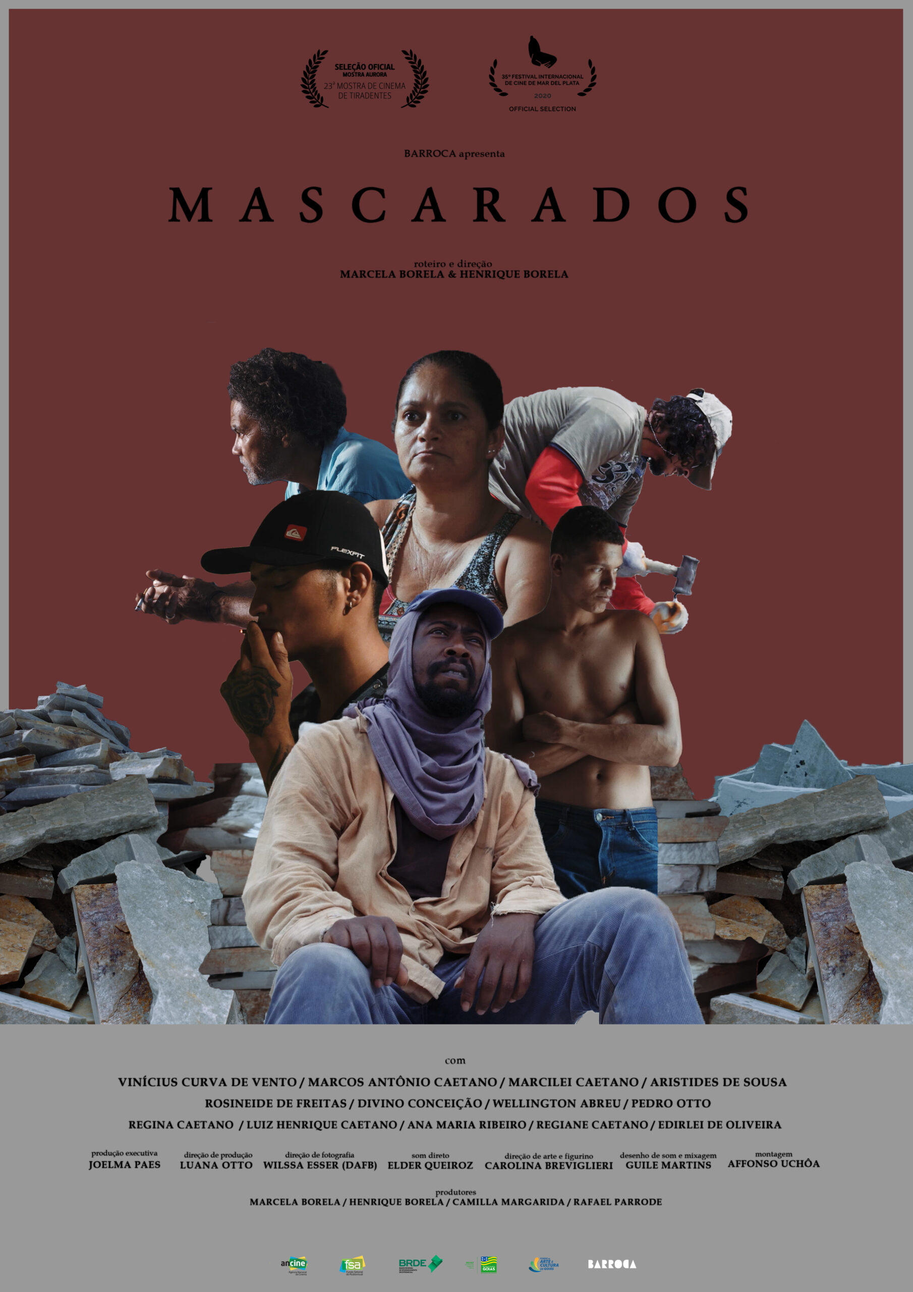Pôster de Mascarados, de Marcela Borela e Henrique Borela